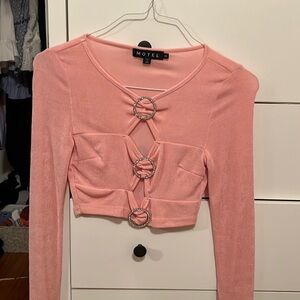 Motel Rocks Pink Sexy Sparkly Top